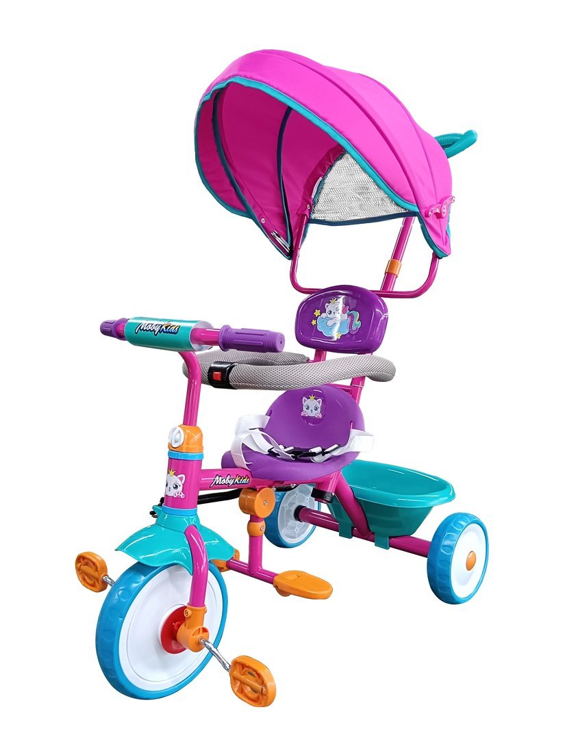 Велосипед 3 кол. 3 в 1 Moby Kids Принцесса,  9x7 EVA, розовый