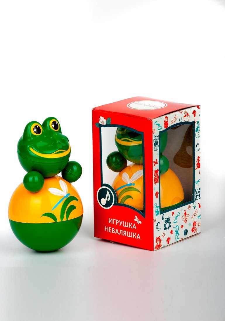 Игрушка-неваляшка Лягушонок, 15 см
