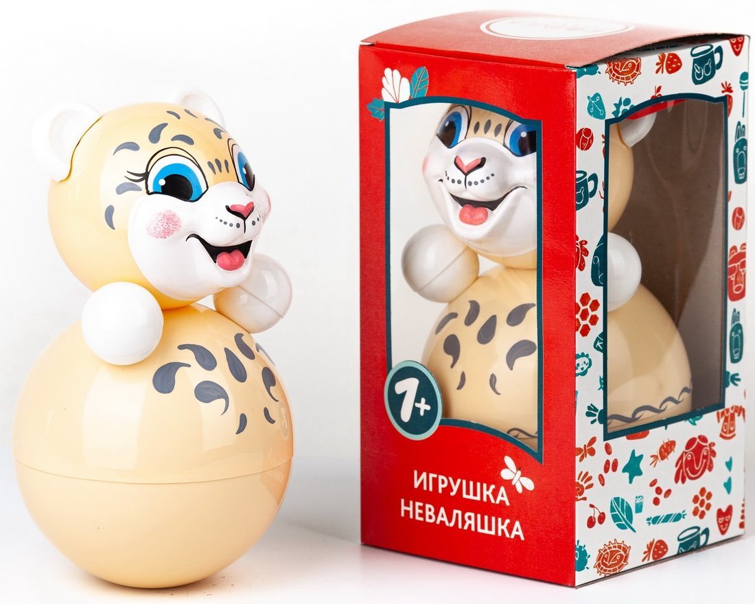 Игрушка-неваляшка Гепард, 22 см