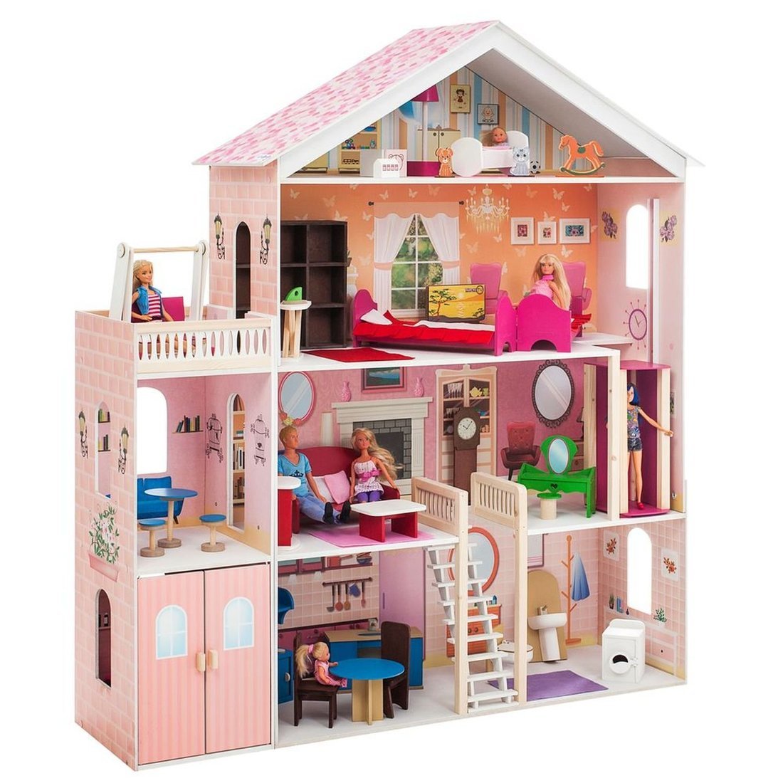 Кукольный домик Мечта, для кукол до 30 см (31 предмет мебели и интерьера)